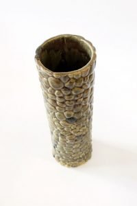 river rock vase