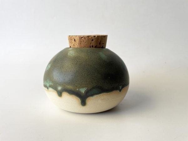 round ceramic jar