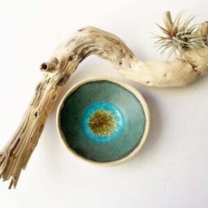 ceramic and glass bowl