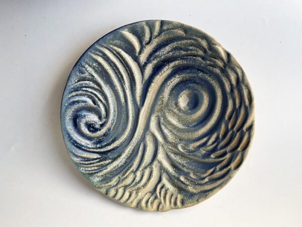 making waves ceramic plate