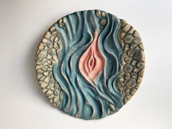 Like a river flowing ceramic art plate
