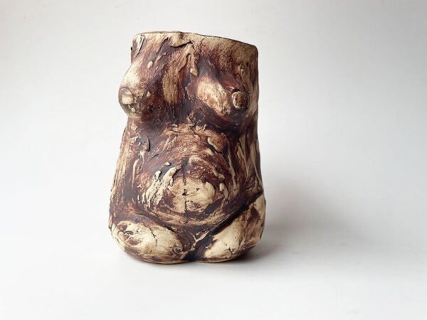 textures of motherhood ceramic vase