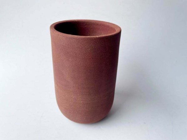 Red Stoneware Vase