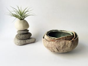 earthy ceramic bowls